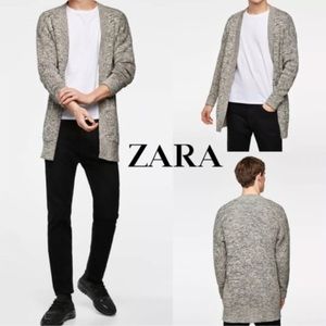 Zara Men’s open front cardigan sweater sizes M & L